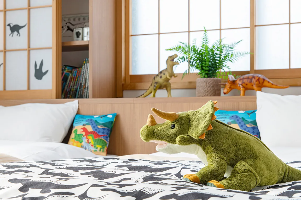 お部屋全体が恐竜一色